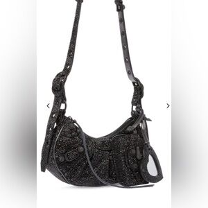 Mint condition balenciaga crystal XS la cagole bag